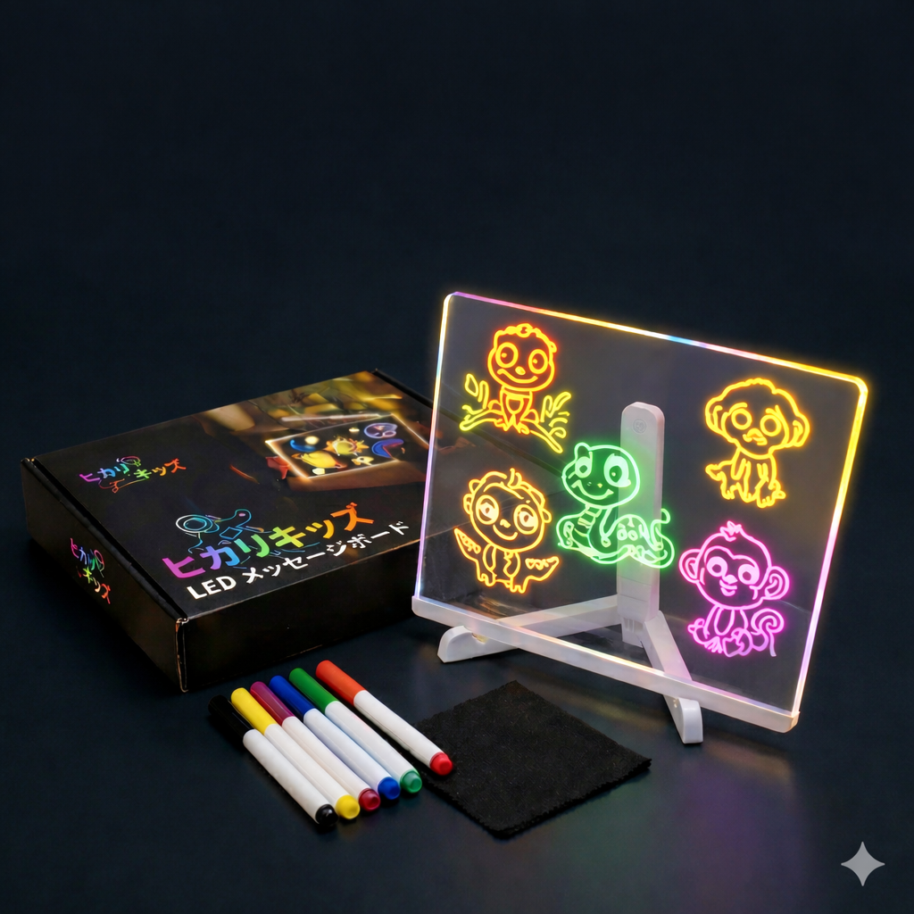 Hikari Kids™ 光るお絵かきボード楽し 創造性を刺激します。